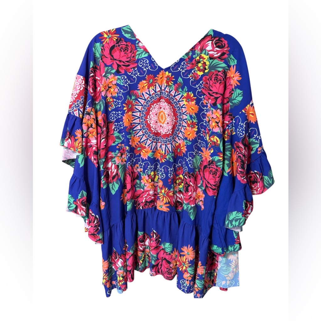 Giddyup Glamour Small Medium Floral Kimono Boho — image 3 of 3